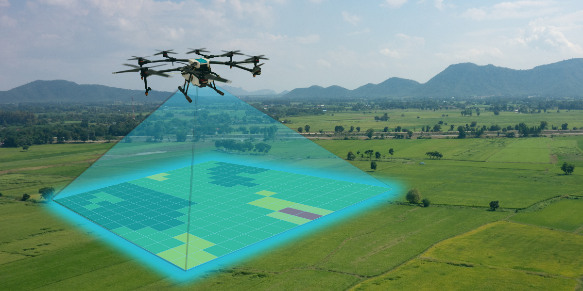 drone to survey land - civil engineering